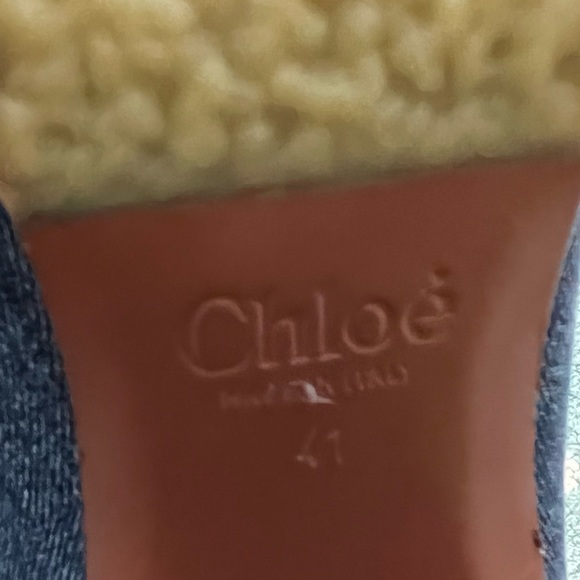 Chloe Edith Denim & Leather Short Boots - Picture 15 of 16